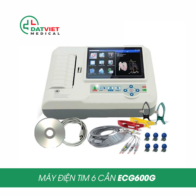 máy xét nghiệm điện tim ecg600