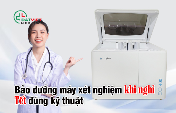 bảo dưỡng máy xét nghiệm khí máu trước khi nghỉ tết