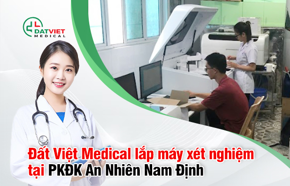 cảnh đất việt lắp máy ở phòng khám an nhiên