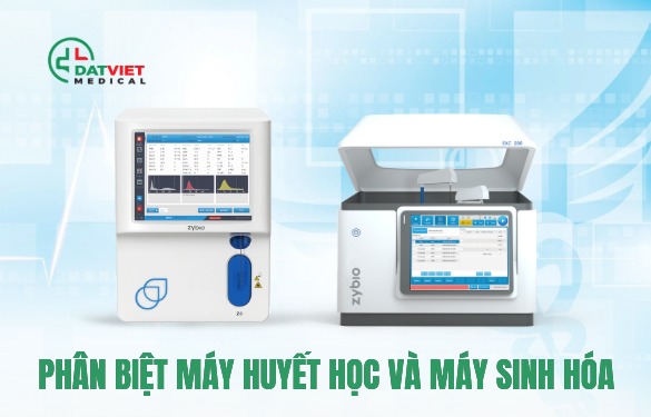 máy xét nghiệm huyết học khác gì máy sinh hóa